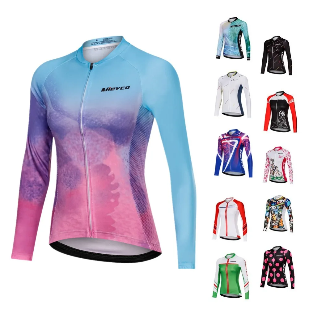 MIEYCO 2022 Cycling Jersey Roupa Ciclismo Women Clothes Full Sleeve Cycles Shirt Wear Quick Dry Bike Jersey Spring Autumn