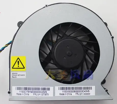 Оригинальный турбинный вентилятор Delta KUC1012D 12 в 0 75 А с 4 проводами и контролем