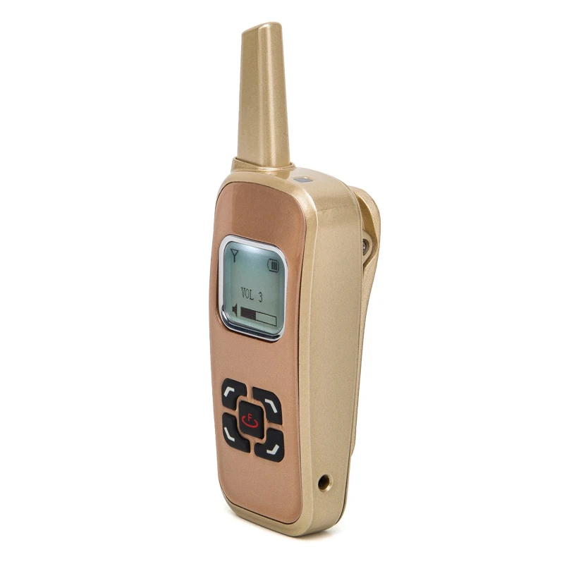 Mini Walkie Talkie HENGLIDA T M6 2W UHF 400 520Mhz PMR446 VOX LCD Display Ham Radio 4