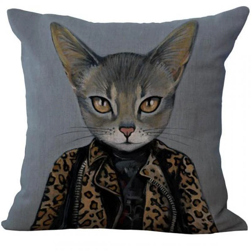 Venta directa de fábrica barato dibujos animados gato moderno hombre Almohadas de decoración para el sofá coche Cojines Decoración para el hogar|cushion cottoncushion cut engagement settings - AliExpress
