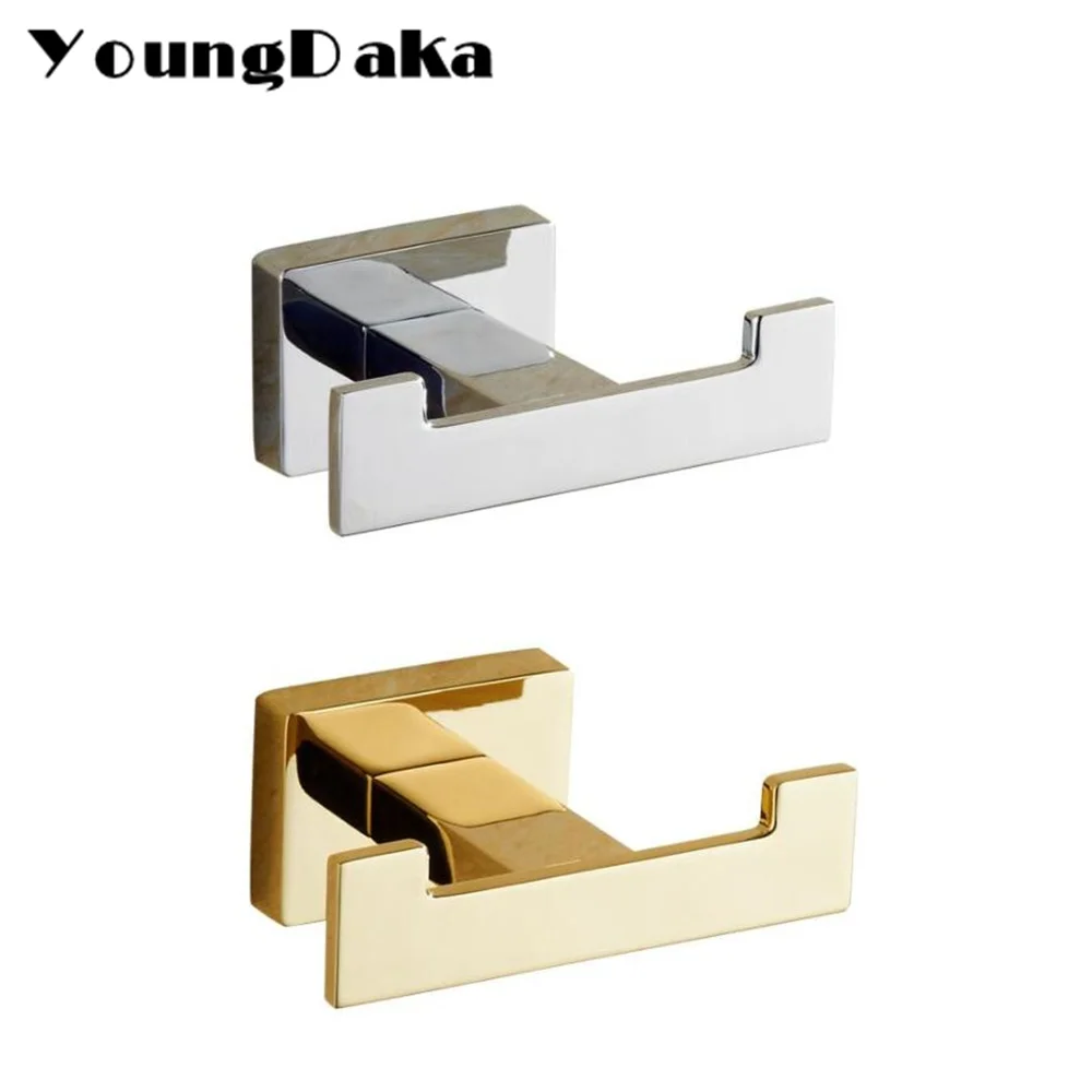 

Modern Gold /Chrome Design Wall installation Stainless steel Wall Hook . Bedroom Clothes Robe Hook Multi-function Kitchen Hooks