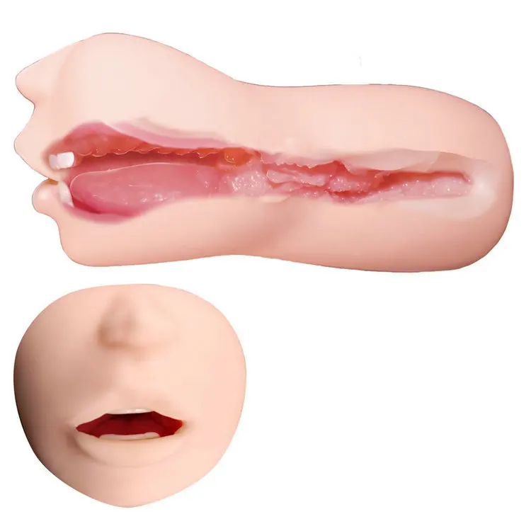 Male Oral Sex Toys Masturbator Real Teeth Tongue Deep Throat Japan Magic Eyes Sweet Lips Blowjob Pussy Blow Job Sex Toys for Men 4