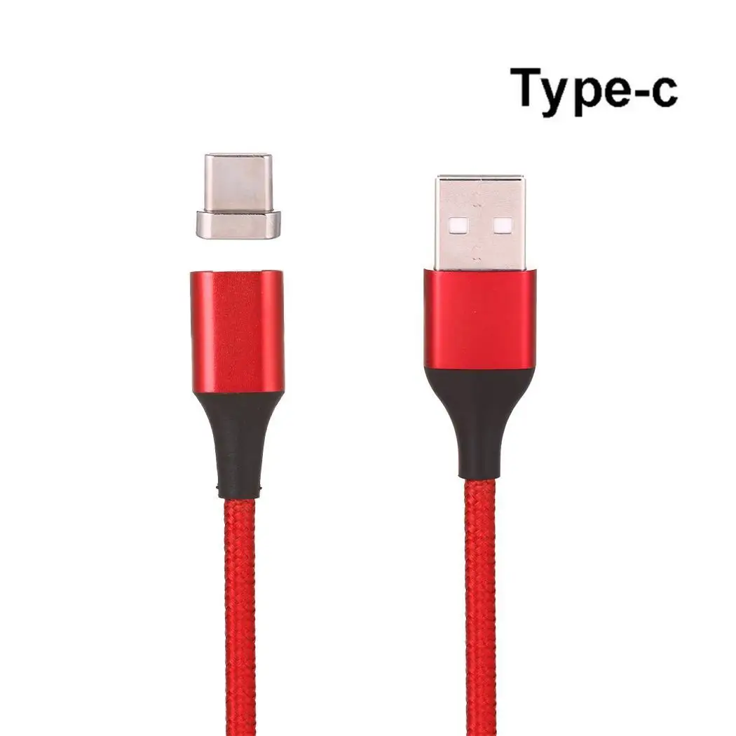 Micro usb type C Магнитный зарядный кабель совместимый интерфейс порт 3A для Android Attraction в любом месте вам нужно - Цвет: red type 4