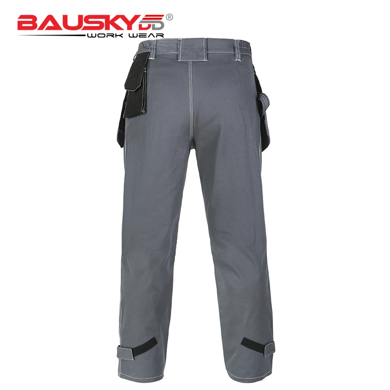 Хлопок мульти карман рабочие брюки с наколенниками рабочие штаны Мужская Рабочая одежда темно синий