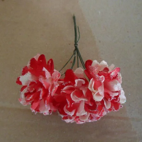 3 см искусственная тутовая бумага ручной работы сверкающие розы букет, diy аксессуары для скрапбуков и организовать украшение для гирлянды - Цвет: Красный