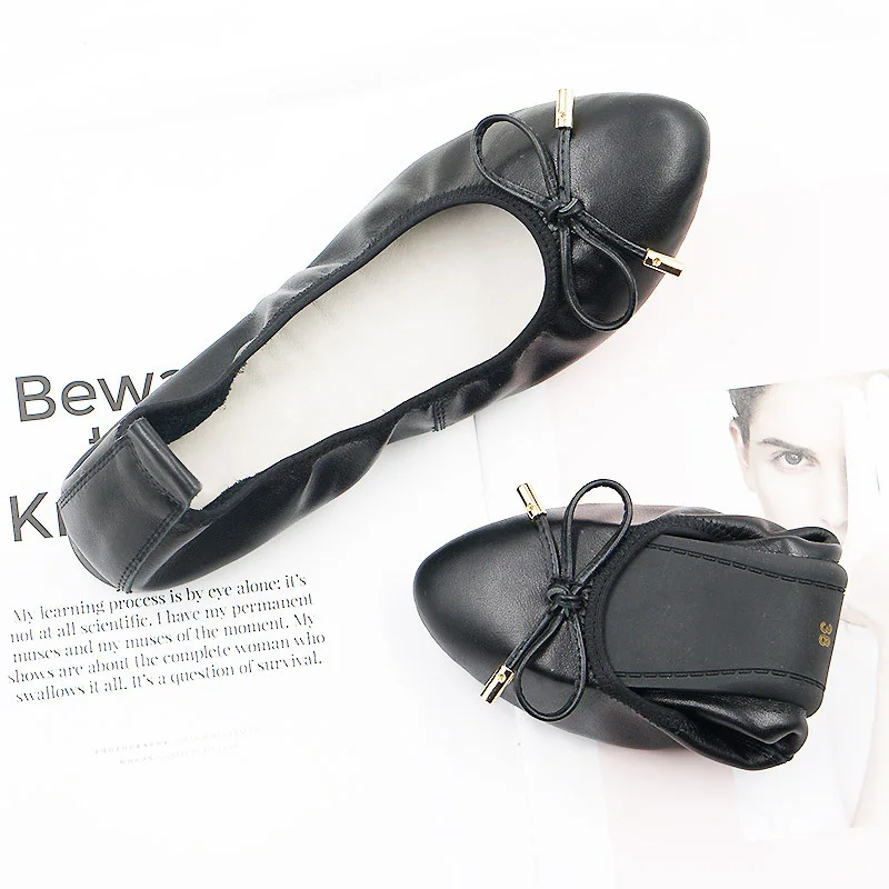 Korean Designer Lady Shoes Plus Size Ballerines Femme Chaussures Pointed Toe Slip On Loafers Shoes for Women Soft Ballerina Red (9)