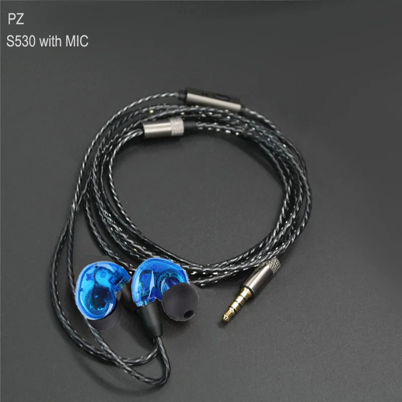 Pizen NEW S530 PRO sport in ear earphone Earbuds with replace wire mmcx