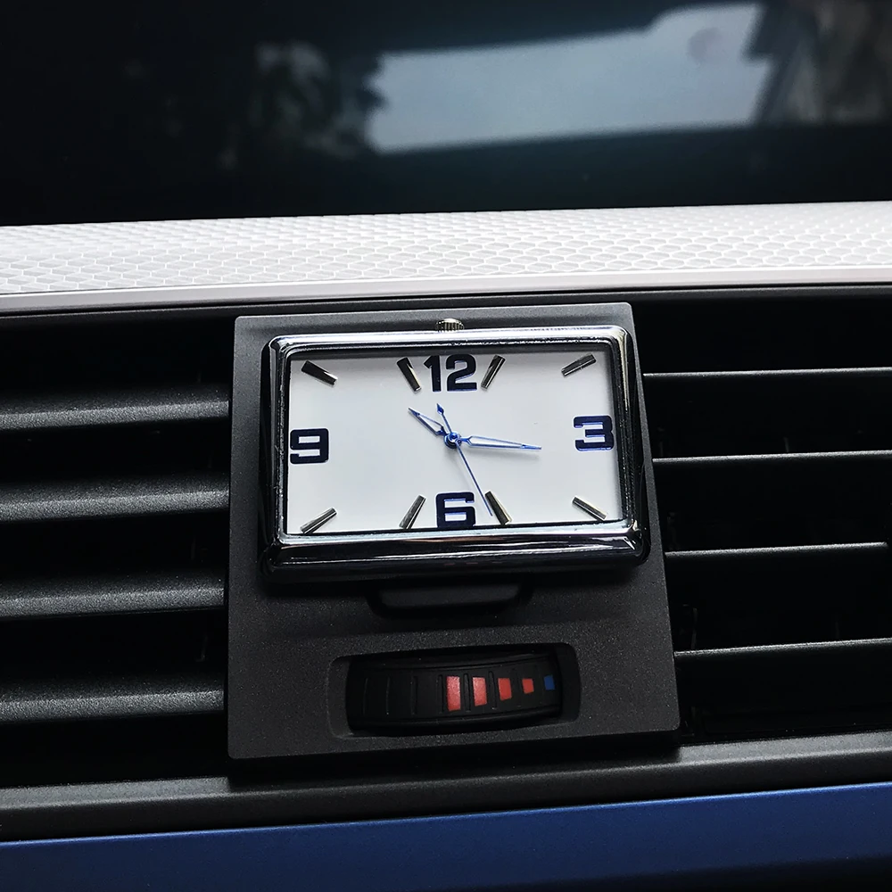 Ceny Auto Quartz Watch Automobiles Interior Stick On Clock wysokiej klasy Auto deska rozdzielcza pojazdu zegar z wyświetlaczem w akcesoriach samochodowych