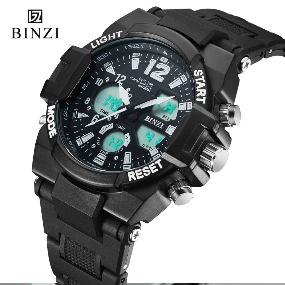 BINZI Sports Watch Men 2017 Clock Male LED Digital Quartz Wrist Watches Men's Top Brand Luxury Digital Watch Relogio Masculino