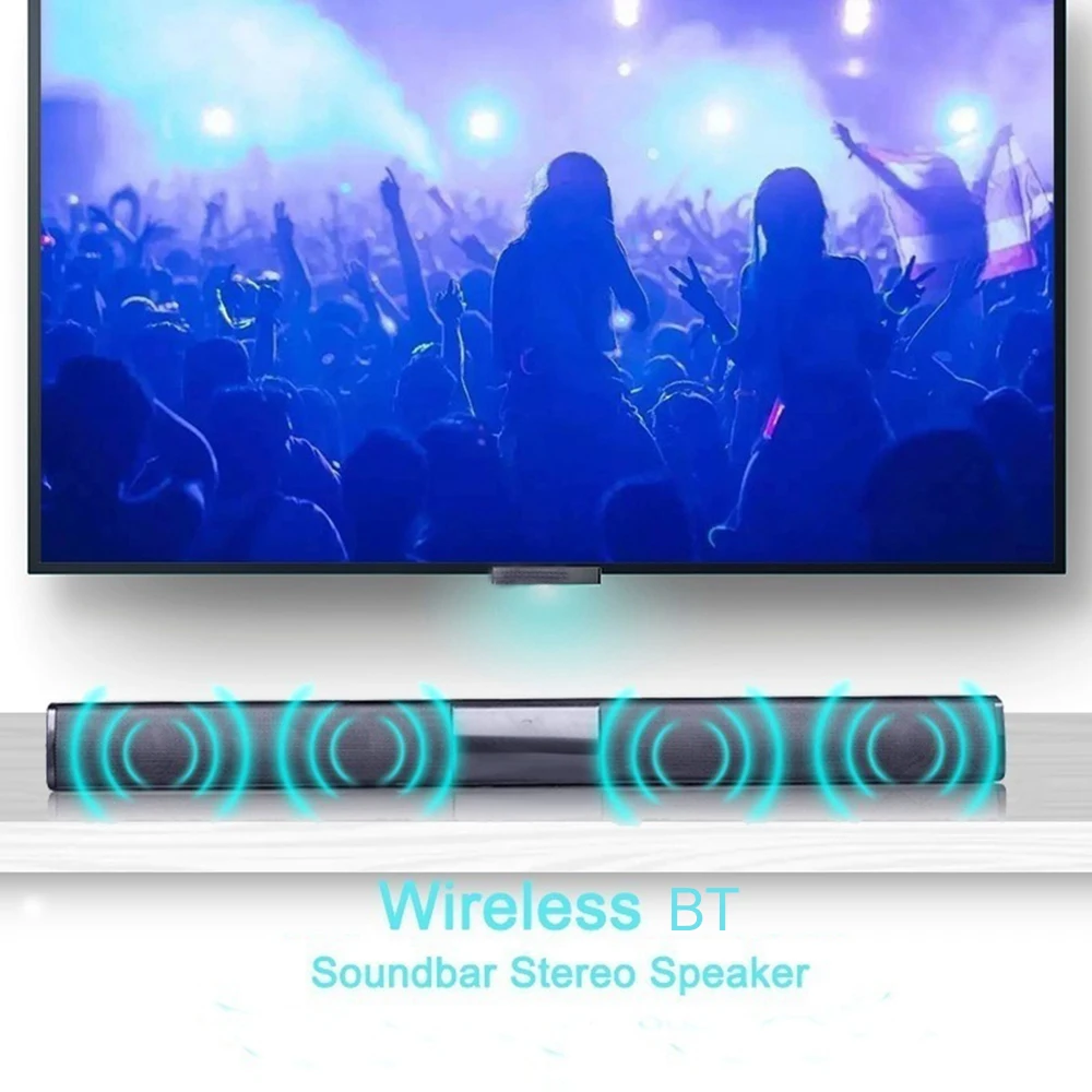 20W Portable Wireless Column Soundbar Bluetooth Speaker Powerful 3D Music Sound bar Home Theater Aux 3.5mm TF For TV PC|Soundbar| – AliExpress