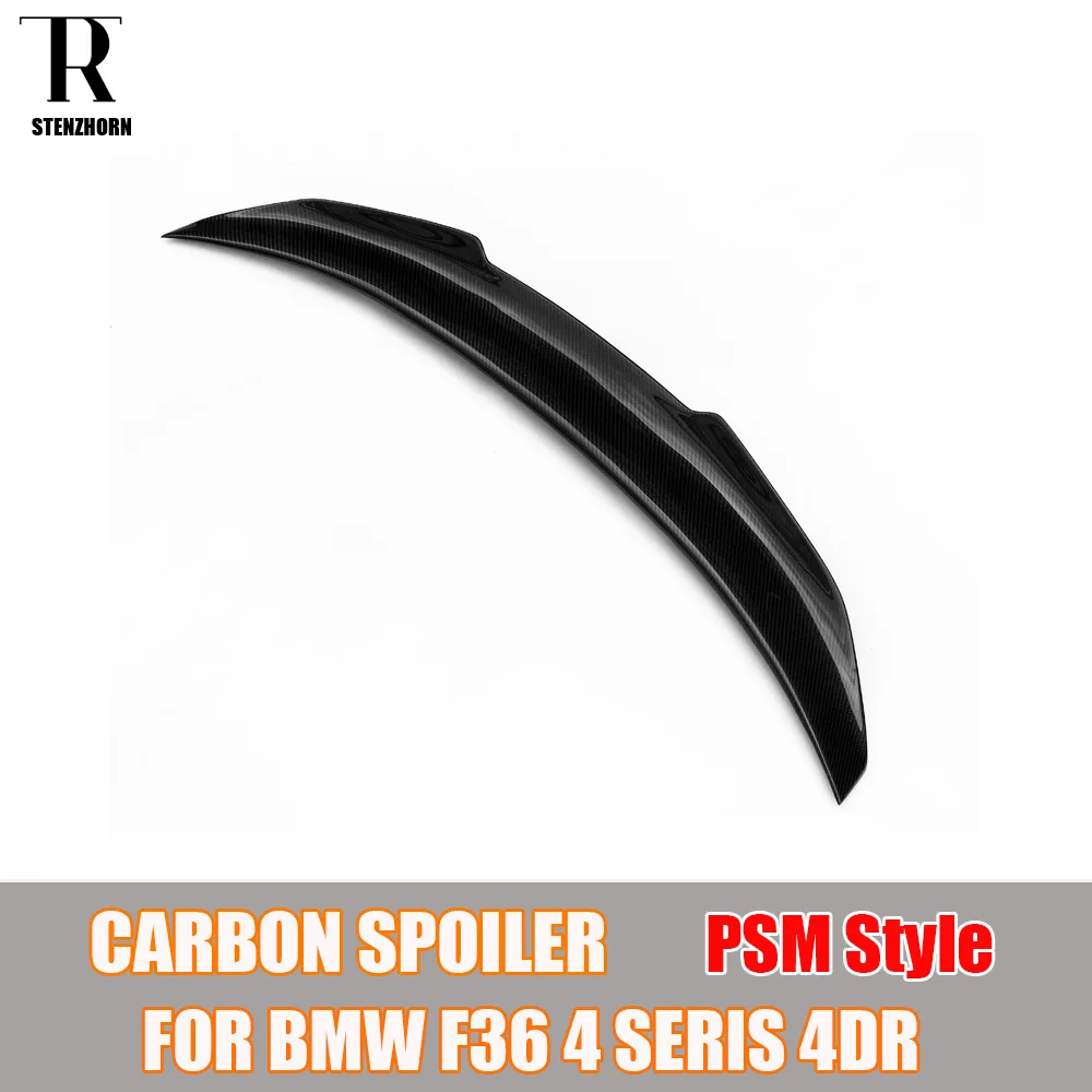 PSM Style Carbon Fiber Rear Trunk Wing Spoiler for BMW F30 3 Series F32 F36 4 F80 M3 F82 M4 2012 - 2019 | Автомобили и мотоциклы