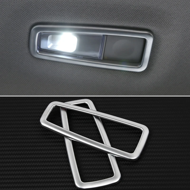 

ABS Chrome Rear Reading Light Circle Cover Reading Lights Frame Sticker Trim for Hyundai Tucson 2015 2016 2017 2018 Accessories