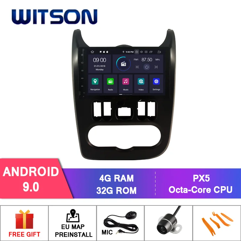 

WITSON Android 9.0 Octa core(eight core) PX5 CAR DVD player For RENAULT Megane DUSTER 2012 IPS GPS RADIO