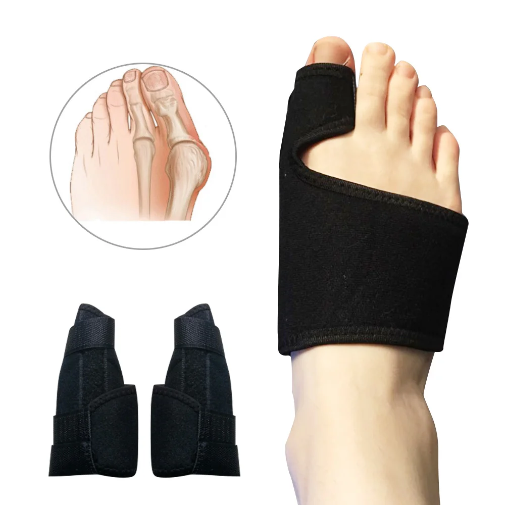 2pcs Soft Bunion Corrector Toe Separator Splint Correction System