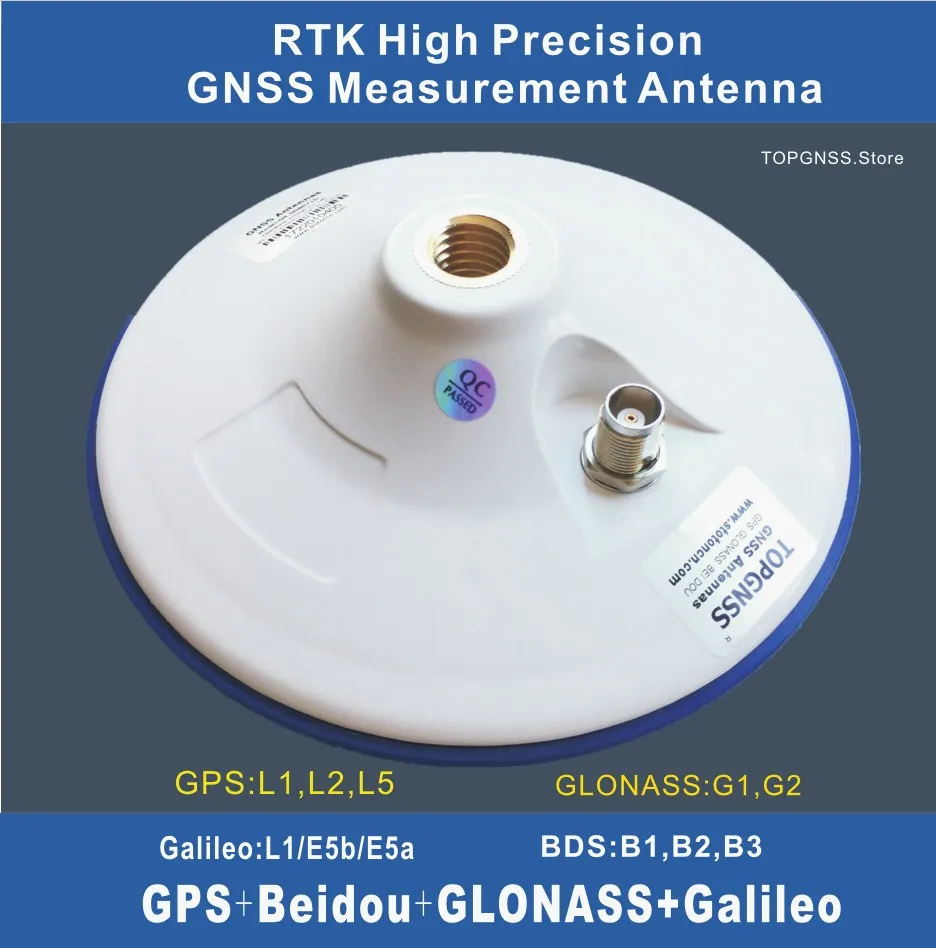 Высокоточная антенна RTK GNSS GPS с высоким коэффициентом усиления CORS TNC 3 18 в GLONASS GALILEO