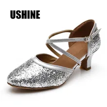 Каблук 5 см gliters Salsa Туфли для латинских танцев женские 228