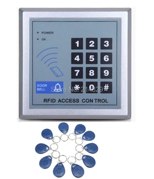 

RFID Proximity Entry Lock Door Access Control System K2000+10 Keyfobs 125khz