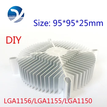 

2Pcs/Set LED Eletronic Heatsink 95*95*25mm Pure Aluminium Heat Sink Radiator For Led Light Cooler Cooling Accessories YL-0008