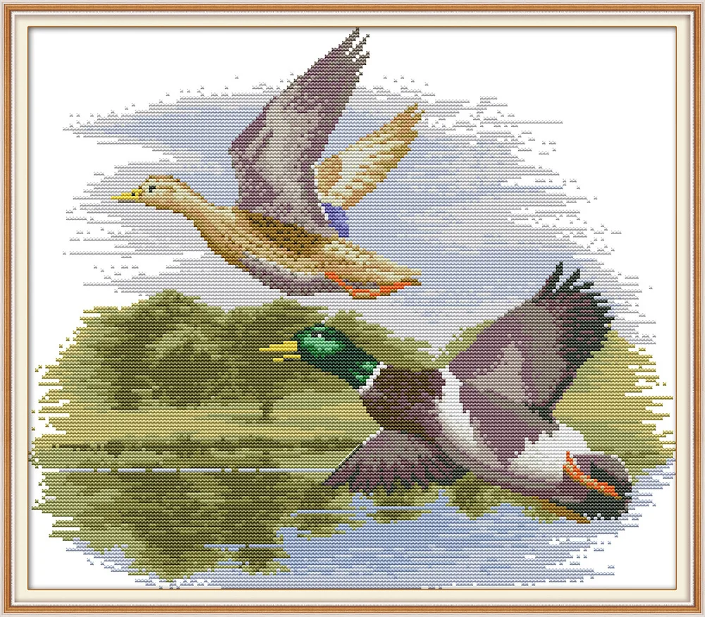 

Wine DMC Counted Chinese Cross Stitch Kits Printed Cross-Stitch Set Embroidery Needlework