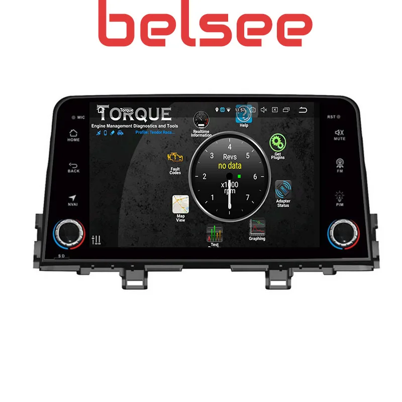 Top Belsee 8" for Kia Morning Picanto Android 8.0 Autoradio Bluetooth GPS Car Radio Stereo Octa Core 4GB PX5 Support Split Screen 2
