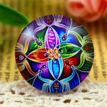 Новая мода 5 шт./лот 25 мм ручной работы фото стеклянные кабошоны яркие F3-02