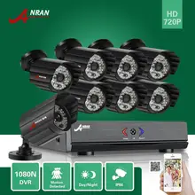 ANRAN 1080N P2P 8-КАНАЛЬНЫЙ AHD DVR HDMI 1800TVL 720 P Водонепроницаемый Открытый 48 ИК Главная Безопасность Видео Система Видеонаблюдения