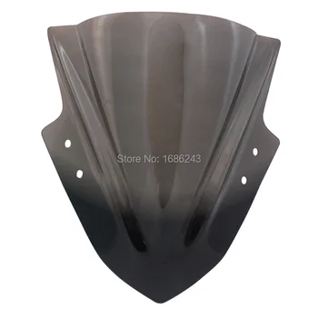 

Motorcycle Smoke Windshield Windscreen Double Bubble Wind Deflector Fits For Kawasaki Ninja 300 EX300 2013-2017