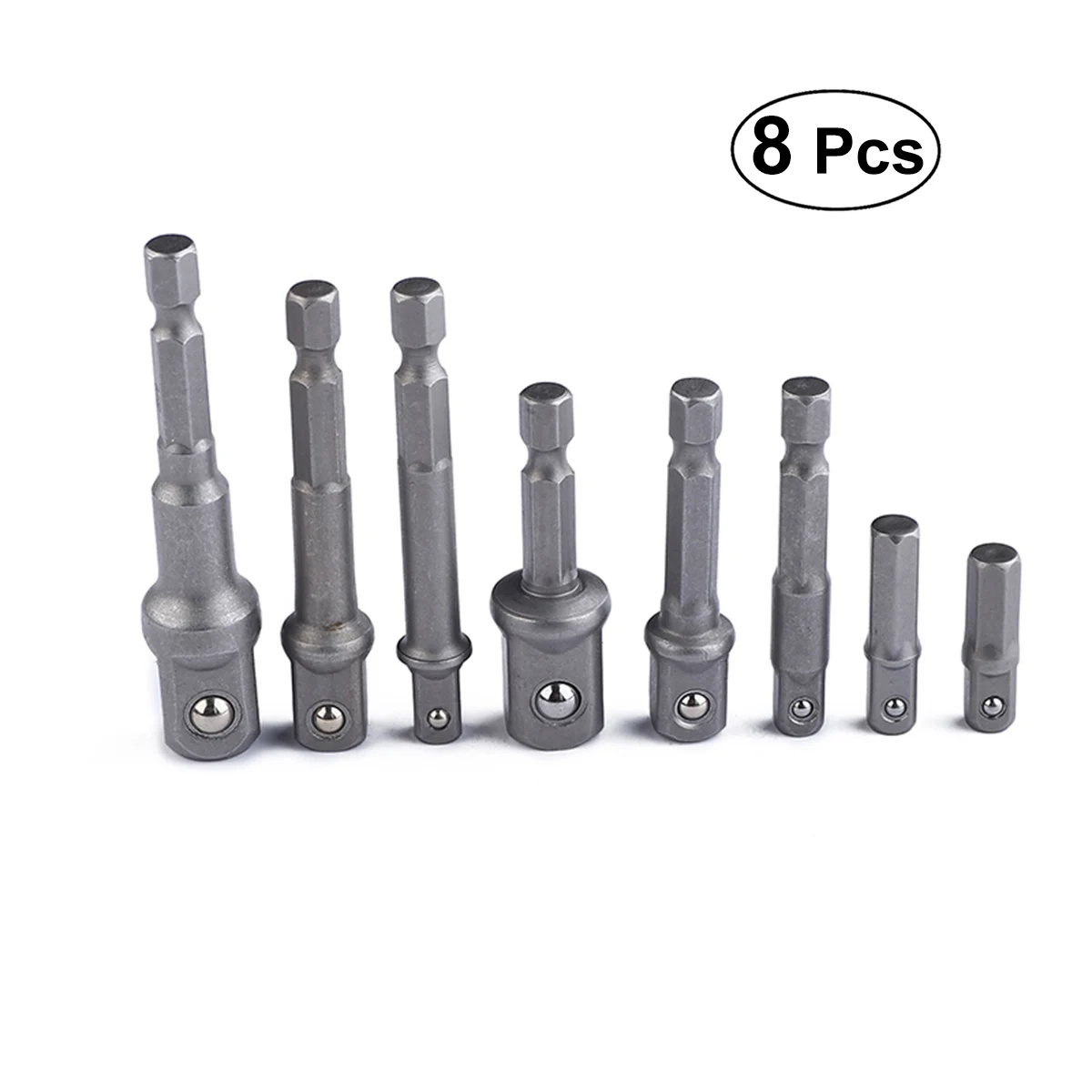 8PCS Extension Connector Hex Shank Drill Bits Power Drill Bit Adapter 1