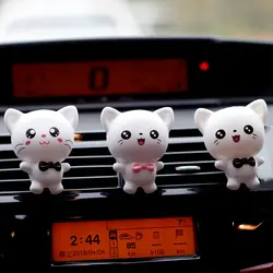 Автомобильный освежитель воздуха милый кот модель Авто выход духи вентиляторный освежитель воздуха в автомобиле воздуха клипса