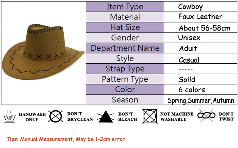 men summer cowboy cap