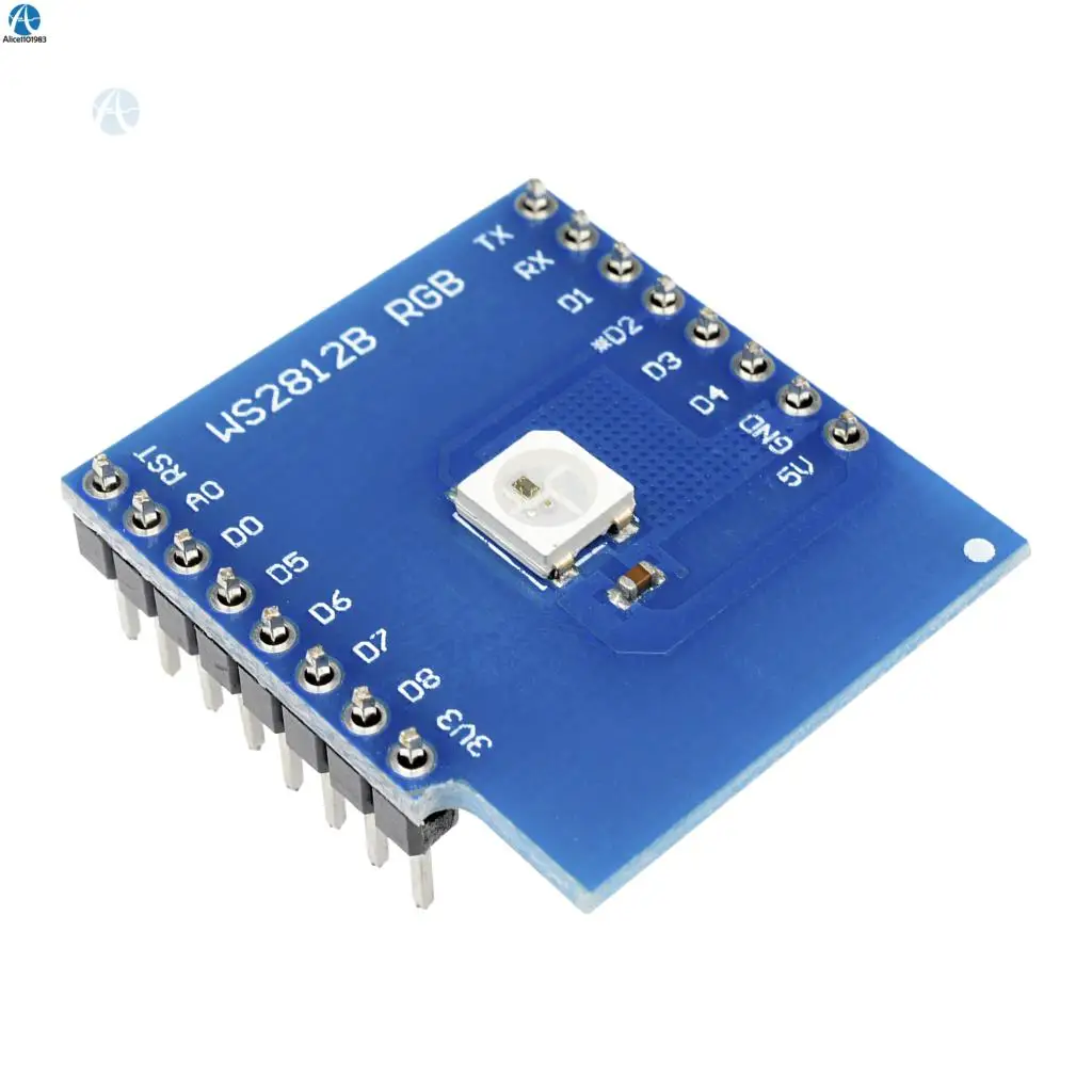 Esp8266 для WeMos D1 WS2812B RGB щит Mini ESP8266 Модульная плата с HT Pins Diy электронная печатная