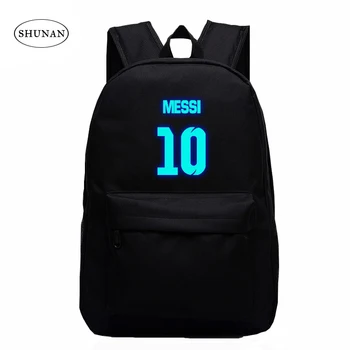 

VN Brand Messi Bag 10# Night Luminous Backpacks Messi Fan Bag Star Backpack School Bag For Teenagers Best Birthday Gift For Kids