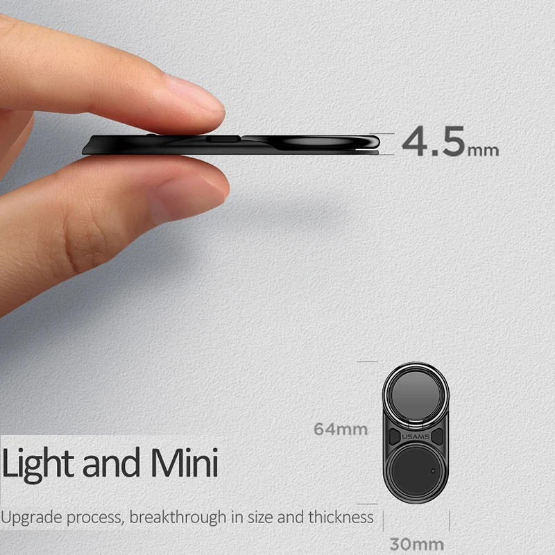 USAMS забавное декомпрессионное кольцо-держатель на палец, Магнитная подставка, металлический вращающийся на 360 градусов Кронштейн для мобильного телефона для huawei iPhone X XS samsung