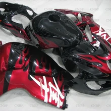GSX R1300 1997-2007 Abs обтекатель Gsx 1300R 01 02 обтекатели GSXR 1300 2001 Черный Красный Рамка обтекатель