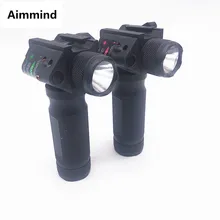 Тактическая Передняя рукоятка, жесткий светильник светодиодный светильник-вспышка с красно-зеленым лазером, сменный подходящий прицел для охоты