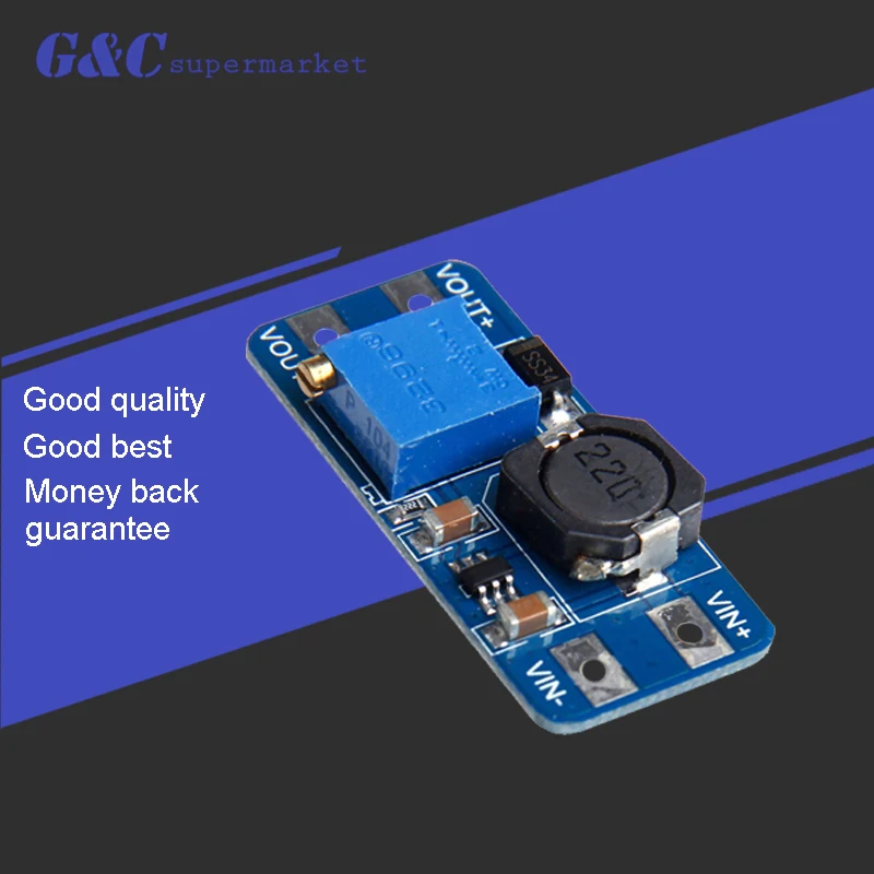 

1pcs MT3608 2A Max DC-DC Step Up Power Module Booster Power Module For Arduino
