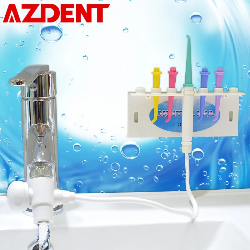 AZDENT Top SPA зубная нить ирригатор для полости рта кран струя воды зубная нить очиститель Замена насадки для полости рта для зубов, отбеливающая