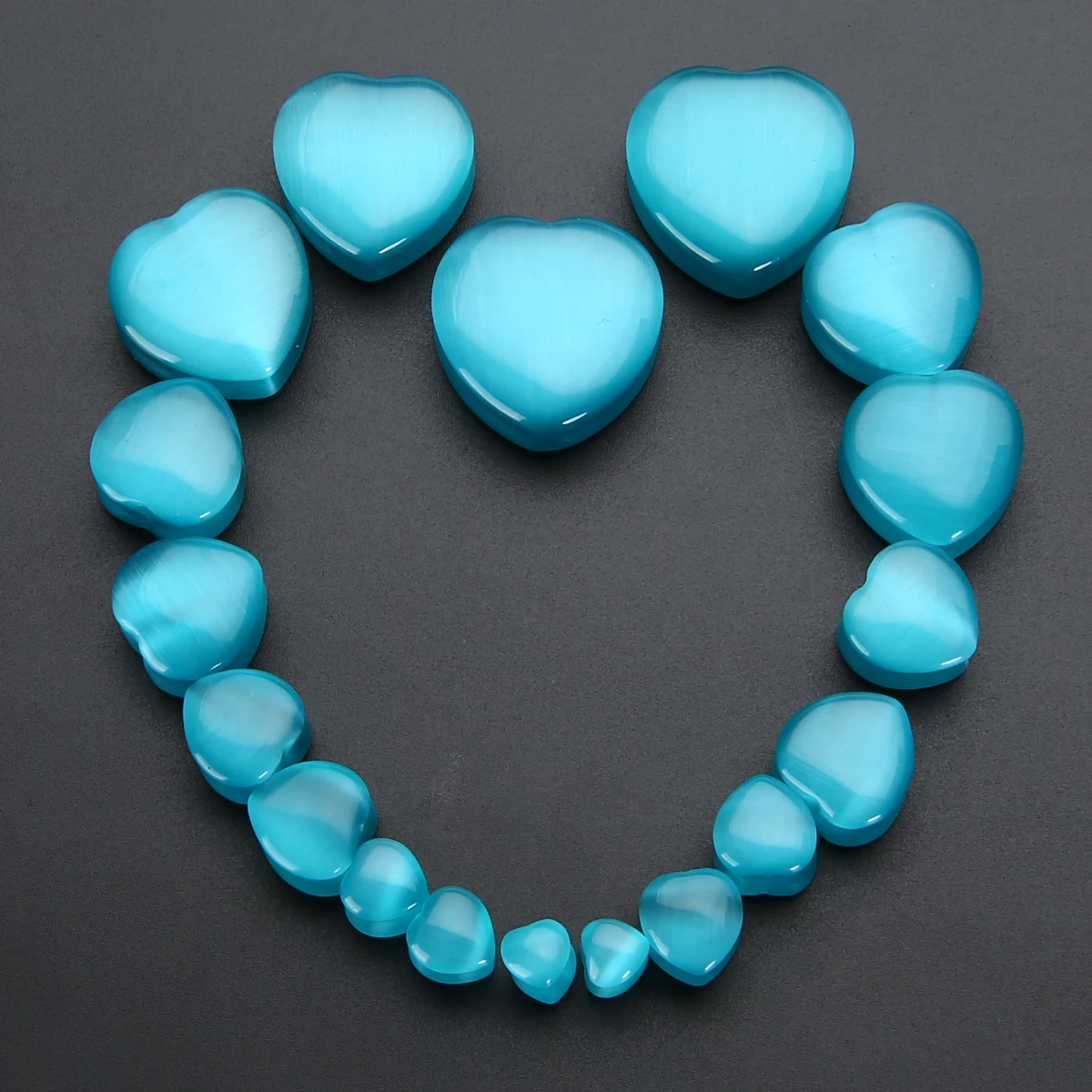 1 Pair Shellhard Heart Shaped Stone Ear Plug Fashion Flesh Tunnel Ear Expander Stretcher For Women Femme Jewelry