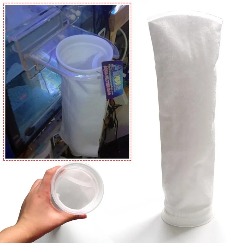 

Fish Tank Filter Mesh Bag Easy Light Weight Aquarium Filter Socks 100/ 150/ 200um Fish Aquarium Marine Sump Felt Pre Filter Bag