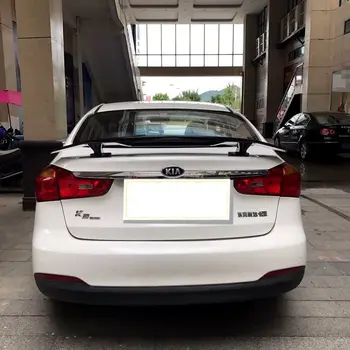 

For Kia K3 2011 2012 2013 2014 High Quality ABS Material Primer Color Car Tail Wing Decoration Rear trunk Spoiler(With LED LAMP)