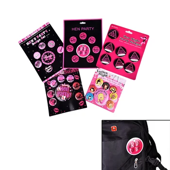 

8 PCS/set HEN PARTY NIGHT DO Party BADGES BRIDE TO BE CHIEF BRIDESMAID For Bag Parts Top Selling