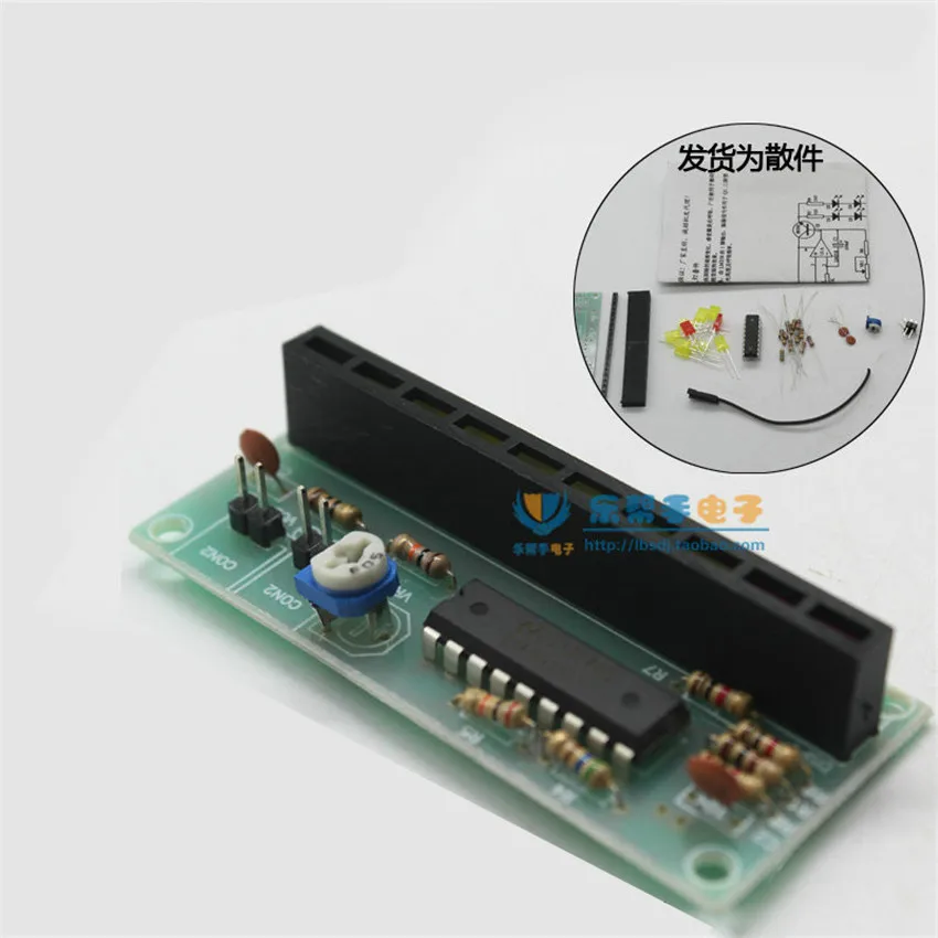Diy kit Level indicator production suite/electronic DIY electronic parts/LM3915 application circuit diy electronice kits | Электронные
