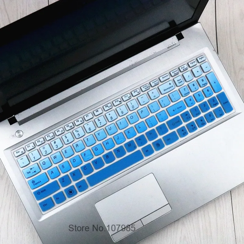 Силиконовая клавиатура протектор кожного покрова для lenovo S500 G50 G50-70 G50-30 G50-80 B50 B50-30 B50-70 B50-45 Y50 Y50-70 - Цвет: Gradualblue