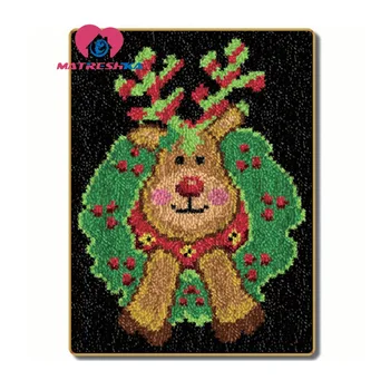 

Christmas rug hook kits carpet embroidery cross stitch carpet latch hook rugs needle for carpet embroidery button package rugs
