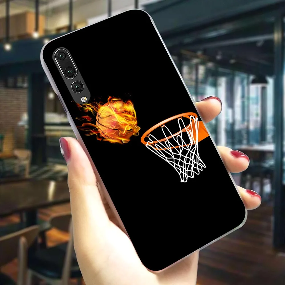 Чехол для телефона Huawei P20 Lite баскетбольный Темный чехол P9 Mini P10 20 30 Pro P Smart Mate 10