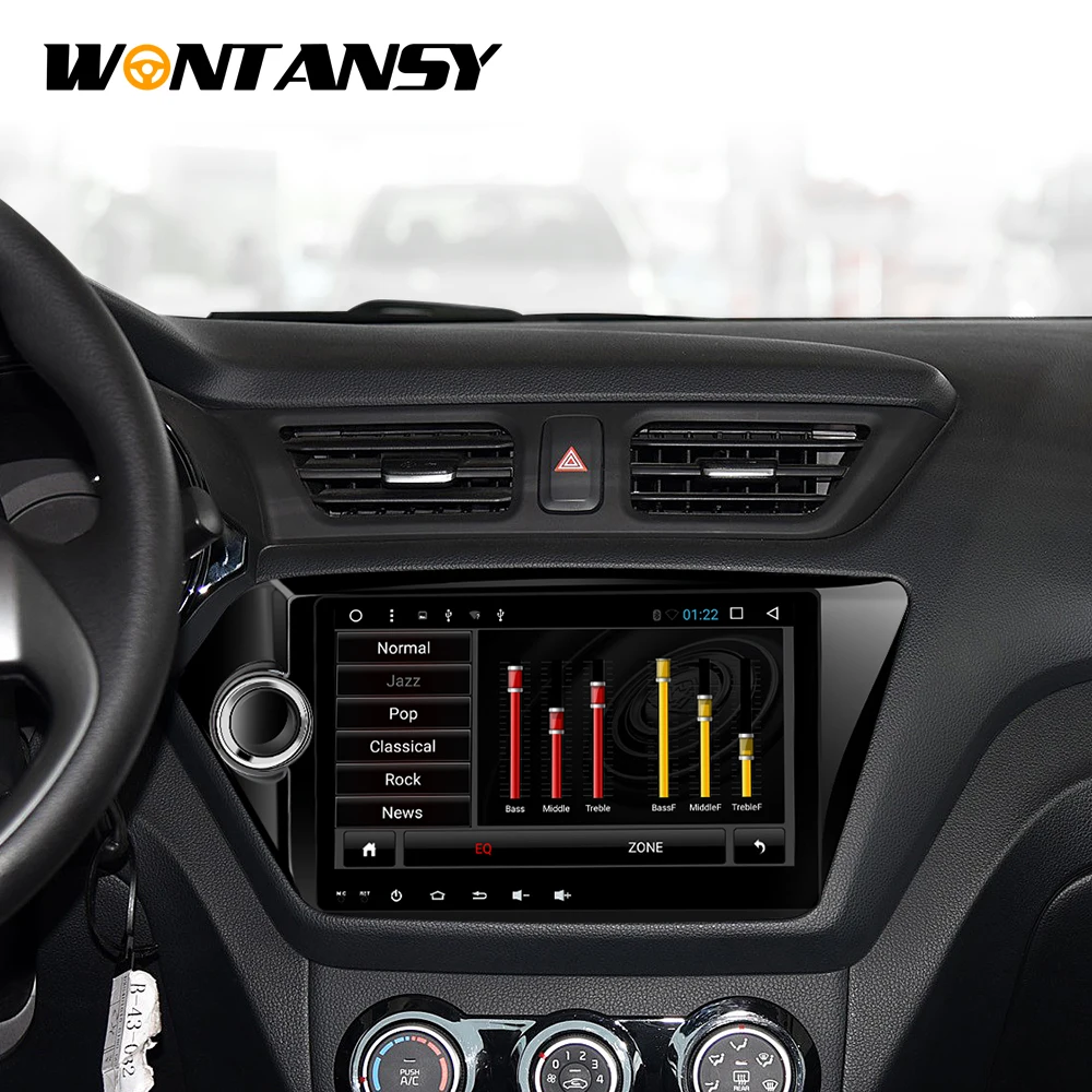Android 9.0Car dvd gps навигация для Kia K2 RIO 2010 2015 с восьмиядерным процессором 9'񟝰*600
