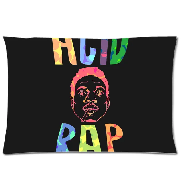 Chance the Rapper Two Side Pillow Cover Decorative Pillow Case Polyester Pillow Slip Rectangle
