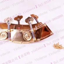 4 струнные бас изысканные цельнокроеные металлические Колки для скрипки латунный материал позолоченный