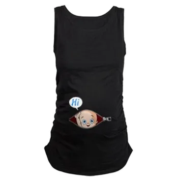 

Pregnant Cute Kid Pattern Vest Maternity Shirt Sleeveless T-shirt Pregnant Tops Ropa Premama Embarazadas Camiseta Lactancia