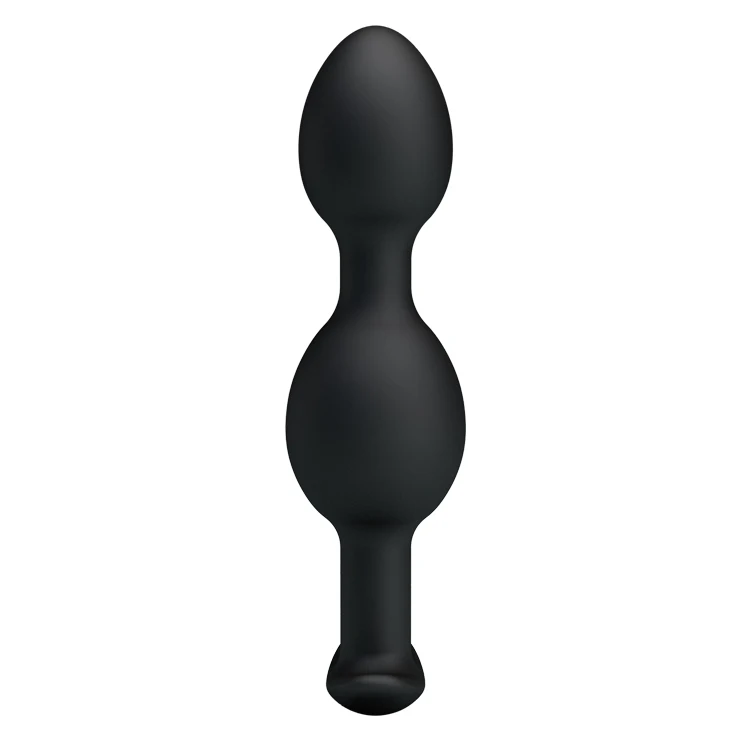 Gay Sex Toy Silicone Waterproof Anal Bead Plug Metal Ball Hits The Inner Wall 2